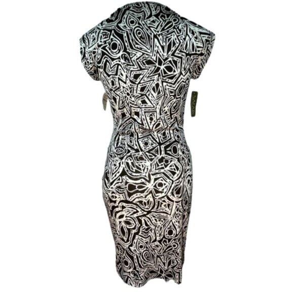 DVF Diane Von Furstenberg ROCCO Silk Jersey Dress Tribal Tattoo New NWT size 6 - Picture 2 of 12